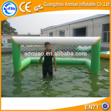 Juegos inflables del deporte de agua, meta inflable del polo de agua para la venta